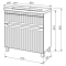 Тумба ЮВВІС с умывальником Юввис Aria бетон матовый ТНБ-2 Д 65 "Fenova" 46488-01 46488-01
