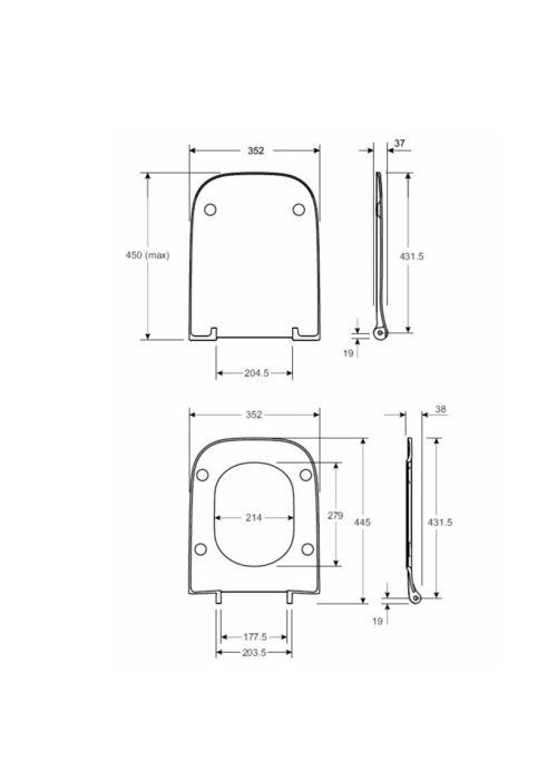 Сиденье для унитаза Kolo NOVA PRO, Duroplast M30121000