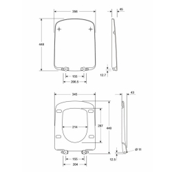 Сидіння для унітазу Kolo NOVA PRO, Duroplast M30122000