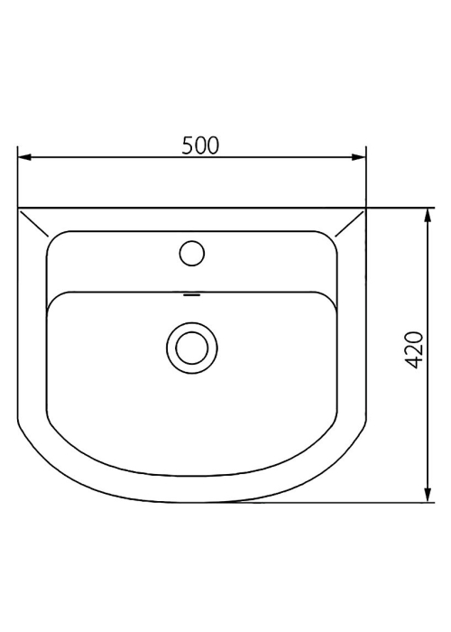 Раковина Kolo Proxy 50см 102950UA