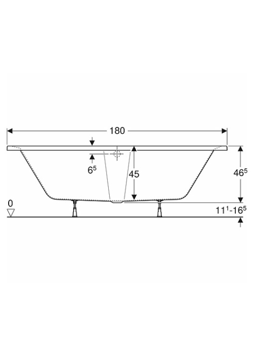 Ванна акрилова  Kolo  SUPERO DUO 180x80 + ножки SN14, 5363000