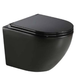 Унітаз підвісний Koller Pool ROUND безободковий з дюропластом soft-close RN-0520-RQ-MB