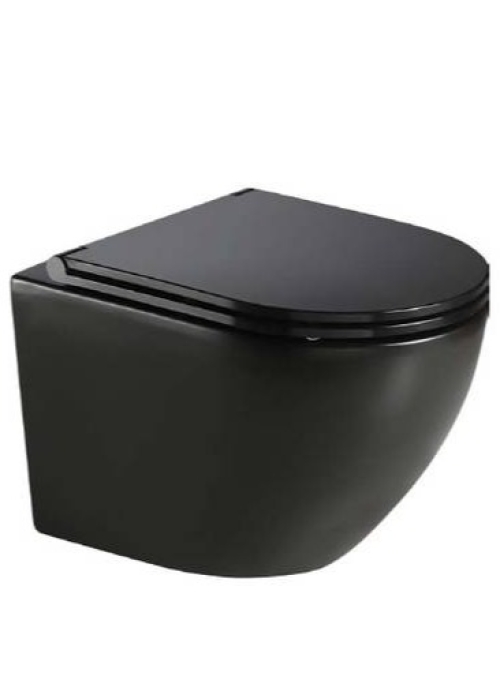 Унітаз підвісний Koller Pool ROUND безободковий з дюропластом soft-close RN-0520-RQ-MB