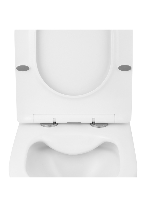 Унітаз підвісний Kroner Harz WHI523632 RIMLESS безобідковий з сидінням (KH523632WHIR)