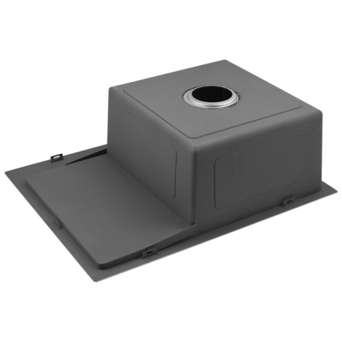 Кухонна мийка Kroner KRP Schwarze - 6350LHM PVD (3,0/1,0 мм) CV031322