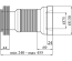 Гофра для унітазу KRP-GA110 D110 мм 240-455 мм армована CV032079