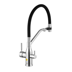 Смеситель для кухни с подключением к фильтру Kroner KRP Kuche - C03816BLK, CV035576