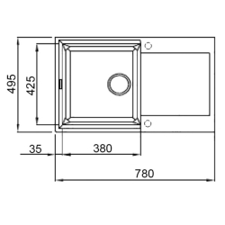 Кухонная мойка Lidz 790x495/230 COL-06 (LIDZCOL06790495230)