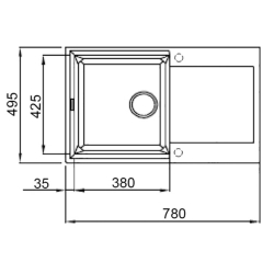 Кухонная мойка Lidz 790x495/230 STO-10 (LIDZМSTO10790495230)