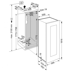 Вбудована винна шафа Liebherr EWTgb 3583