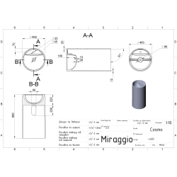 Напольный умывальник Miraggio COSMO (MIRASOFT) 0002301