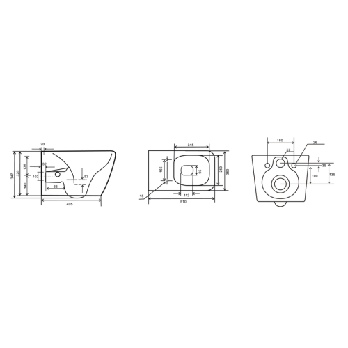 Унітаз з функцією біде Mixxus Premium QUADRO-1301-R MP6658