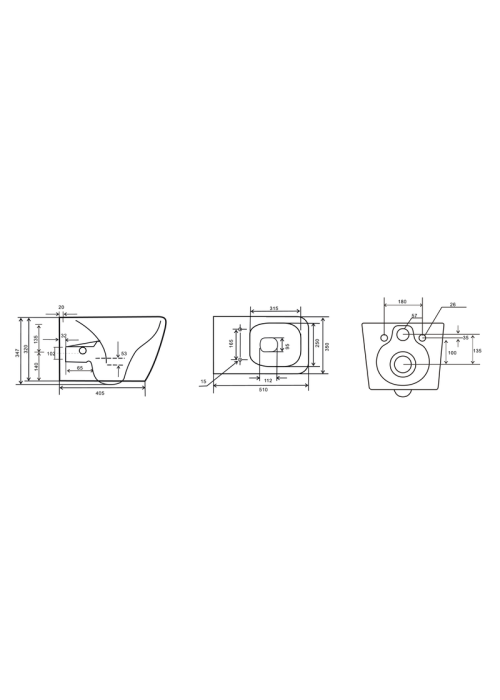Унітаз з функцією біде Mixxus Premium QUADRO-1301-R MP6658