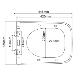 Унітаз з функцією біде Mixxus Premium QUADRO-1301-R MP6658