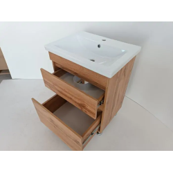 Тумба ПІК Мінімал з умивальником КОМО  50 см, T 305019 Mw + UM-5019 (Wood)