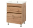 Тумба ПІК Мінімал з умивальником КОМО 60 см, T 306019-Mw + UM-6019 (Wood)