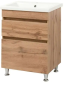 Тумба ПІК Мінімал з умивальником КОМО 60 см, T 306019-Mw + UM-6019 (Wood)