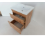 Тумба ПІК Мінімал з умивальником КОМО 60 см, T 306019-Mw + UM-6019 (Wood)