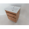 Тумба ПІК Мінімал з умивальником КОМО 60 см, T 306019-Mw + UM-6019 (Wood)