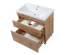 Тумба ПІК Мінімал з умивальником КОМО 80 см, T-308019- Mw + UM-8019 (Wood)