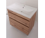 Тумба ПІК Мінімал з умивальником КОМО 80 см, T-308019- Mw + UM-8019 (Wood)