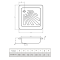 Поддон квадратный стальной PRO STEEL 90x90x15, 172