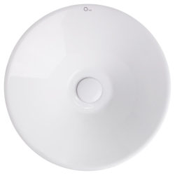 Раковина Qtap Amazon WHI 4037/F008 з донним клапаном