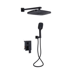 Душовий комплект Qtap Gemini, Matt Black QTGEM113BLM45697