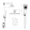 Душевой комплект Qtap Gemini, Matt Black QTGEM113BLM45697