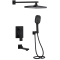 Душевой комплект Qtap Gemini, Matt Black QTGEM114BLM45703