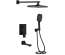 Душевой комплект Qtap Gemini, Matt Black QTGEM114BLM45703