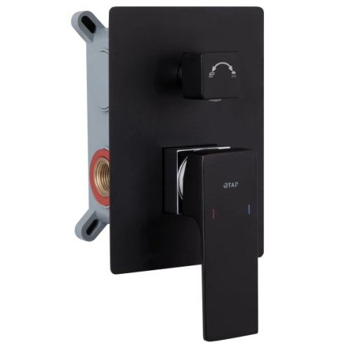 Душовий комплект Qtap Gemini, Matt Black QTGEM114BLM45703