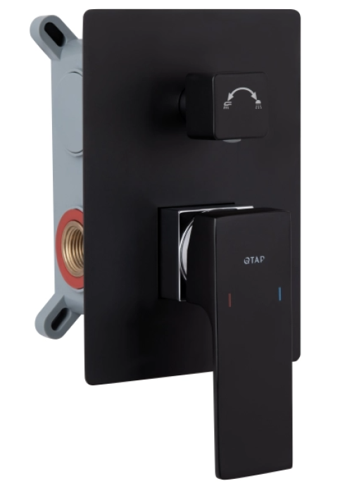 Душевой комплект Qtap Gemini, Matt Black QTGEM114BLM45703