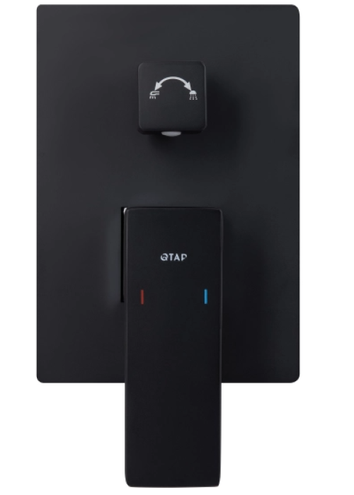 Душевой комплект Qtap Gemini, Matt Black QTGEM114BLM45703
