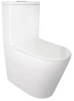 Унітаз-компакт Qtap Stork WHI 2178P безободковий із сидінням дюропласт soft-close