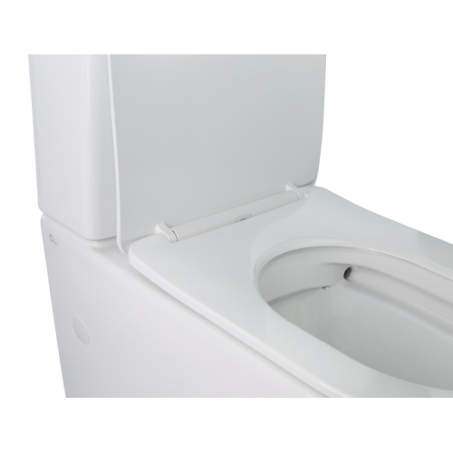 Унітаз-компакт Qtap Stork WHI 2178P безободковий із сидінням дюропласт soft-close