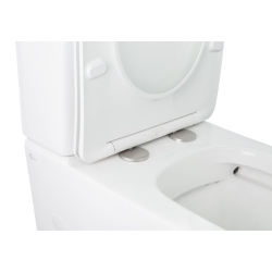 Унитаз-компакт Qtap Stork WHI 2179P безободковый с сидением дюропласт soft-close