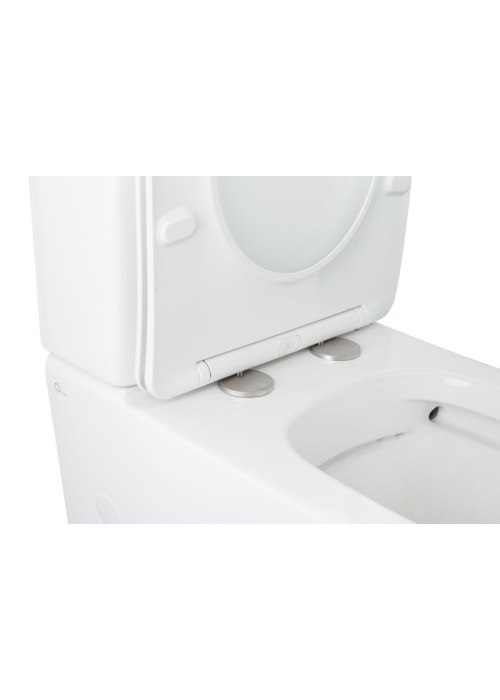 Унитаз-компакт Qtap Stork WHI 2179P безободковый с сидением дюропласт soft-close