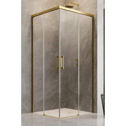 Душова кабіна RADAWAY Idea Gold KDD 900x900x2005 золото/прозоре скло 387060-09-01R+387060-09-01L