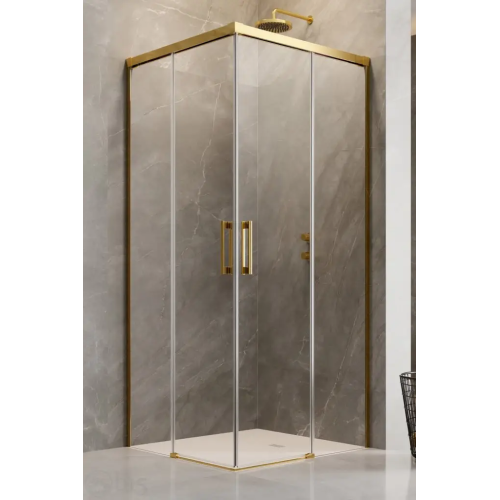 Душові двері RADAWAY Idea Gold KDD 900x900x2005 золото/прозоре скло 387060-09-01R+387060-09-01L