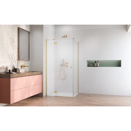 Душова кабіна RADAWAY Garda Brushed Gold KDJ 120x70x195 10700120-99-01L+1070070-01-01