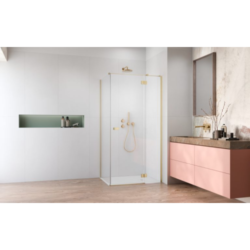 Душова кабіна RADAWAY Garda Brushed Gold KDJ 120x70x195 10700120-99-01R+1070070-01-01