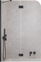 Шторка на ванну Radaway Garda Black PND II 1000Lx1500 прозоре 10720100-54-01L