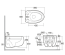 Унитаз подвесной RAK Ceramics Cloud CLOSC3901WH + CLOWC1446AWHA с крышкой Duroplast, SLIM, Soft Close, Quick Release, безободковый, белый глянец