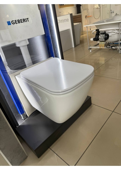 Інсталяція GEBERIT Duofix (458.103.00.1) з підвісним унітазом Rosa Praha rimless. (2628е)