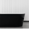 Акриловая Отдельностоящая ванна Rosa 170x75x58 Чёрный мат MS-03-B