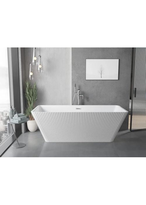 Акрилова Окремостояча ванна Rosa 170x75x58 MS-13