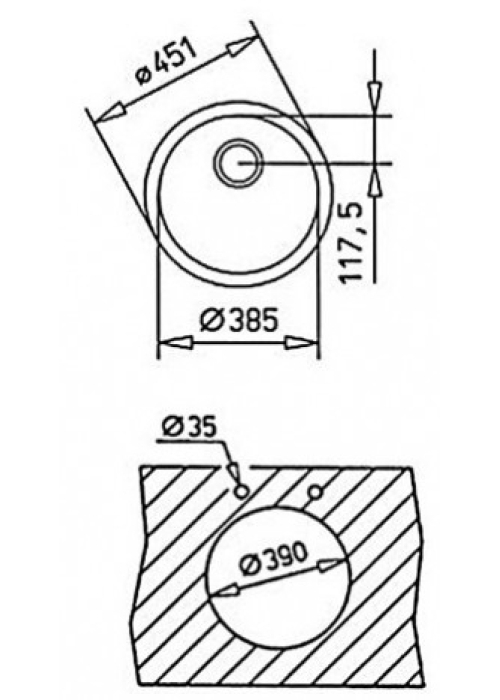 Кухонна мийка Teka BE Ø 39 10125006