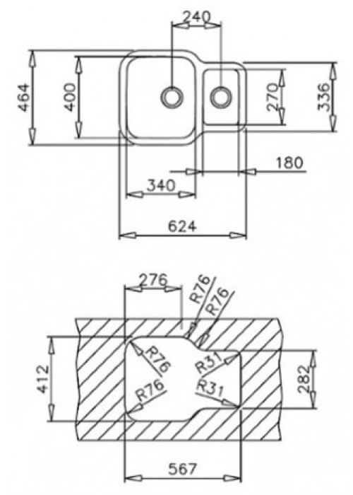 Кухонная мойка Teka BE 1 1/2 B 625 REV 10125160