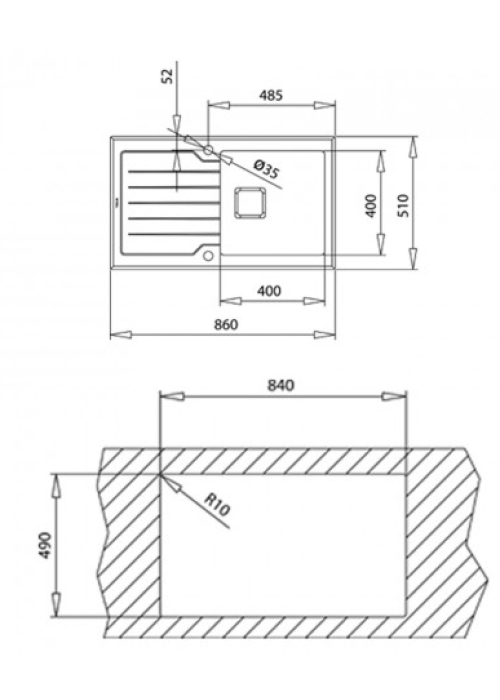 Кухонная мойка Teka DIAMOND 1B 1D 86 115100011